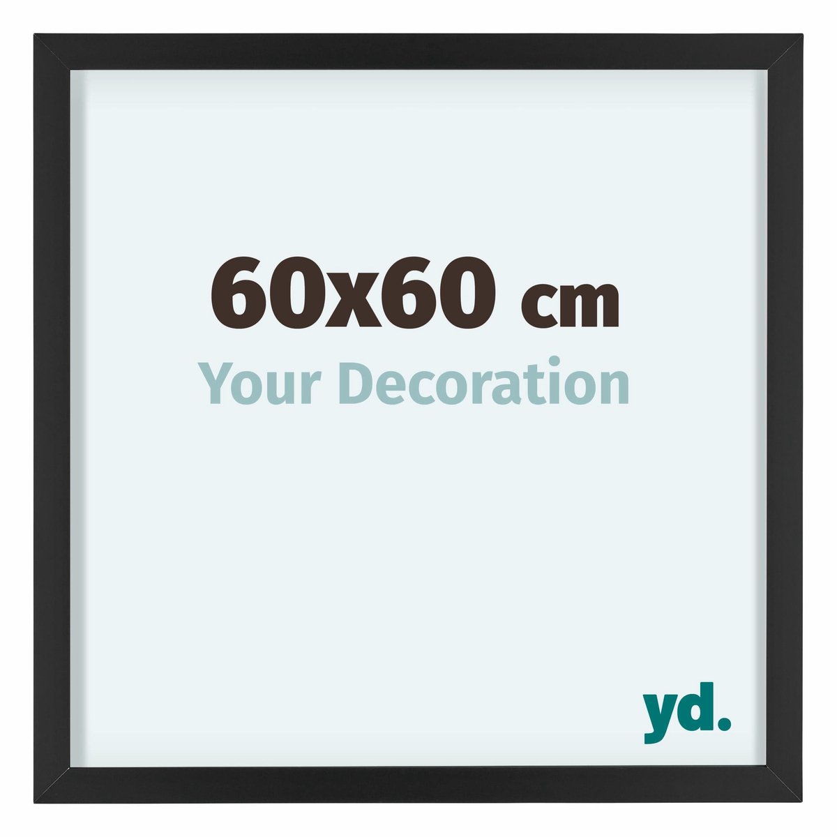 yd. Your Decoration - Fotolijst 60x60 cm - Aluminium - Zwart - Virginia
