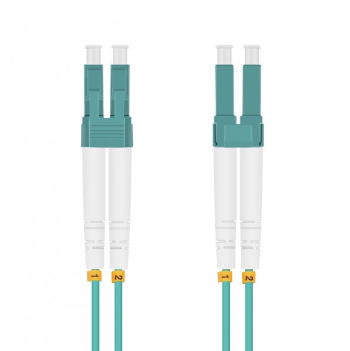 LWL Patchkabel LC/LC Duplex 50/125�m OM3 aqua 0,5m