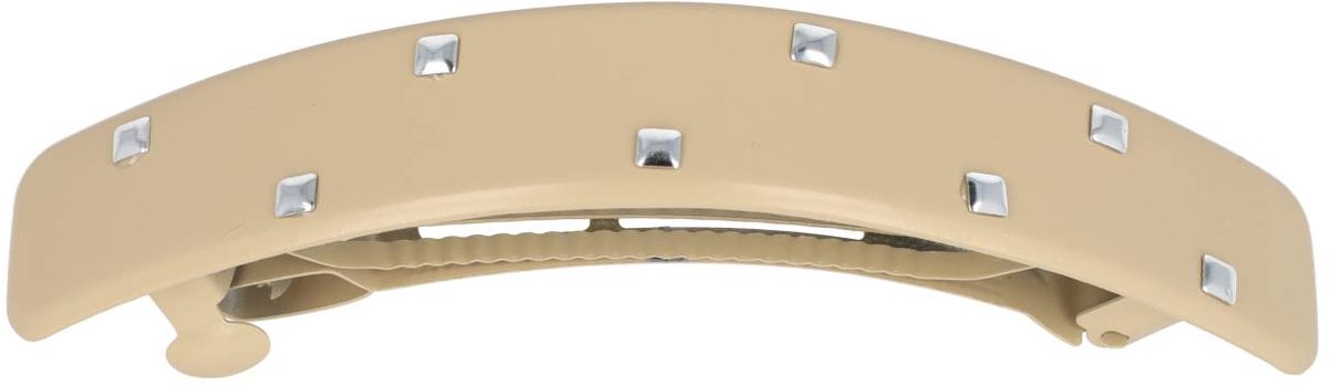 Haarsoires Haarspeld Patentspeld 9cm – Recht - Studs – Beige - Haarspelden voor Dames - Haarklem - Haarclip - Haaraccessoires - Hair Clip - Decoratieve Haaraccessoire