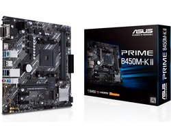 ASUS Prime B450M-K II - Moederbord - Socket AM4 - Micro-ATX - AMD B450 chipset