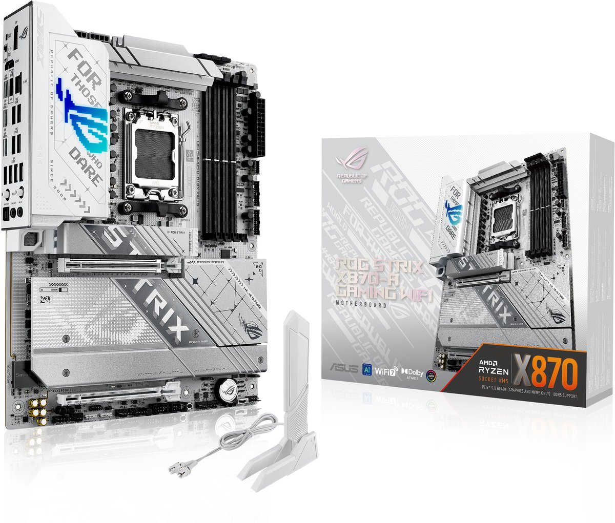 ASUS ROG STRIX X870-A GAMING WIFI moederbord 2,5Gb-LAN, WLAN, BT, Sound, ATX
