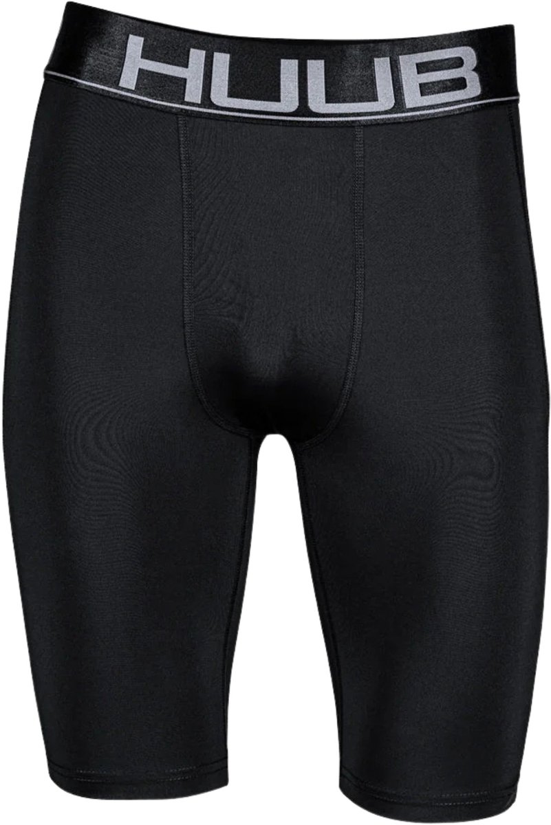 Huub Heren Compressieshort - Comshort - Kort. Black