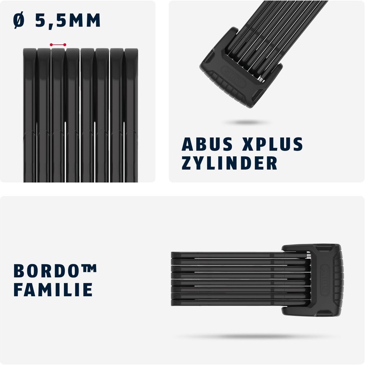 ABUS Bordo Granit 6500/120 Fiets Vouwslot - ART2 thumbnail 3