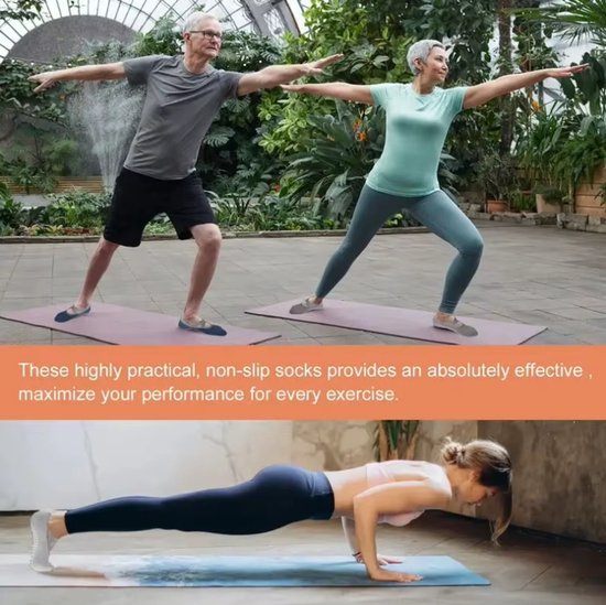 Actie4you® - Yoga sokken Antislip - Pilates sokken - yoga kleding - Dames - One Size - Groen van Actie4you — afbeelding 3