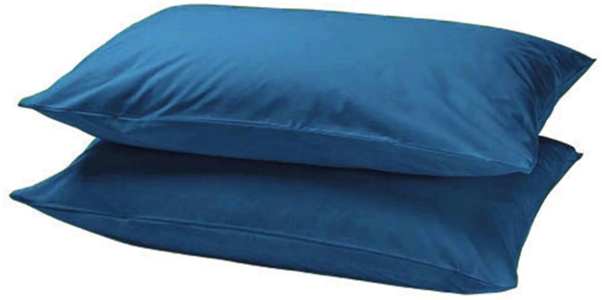 Slaaptextiel Lino Kussenslopen Blauw (set van 2)