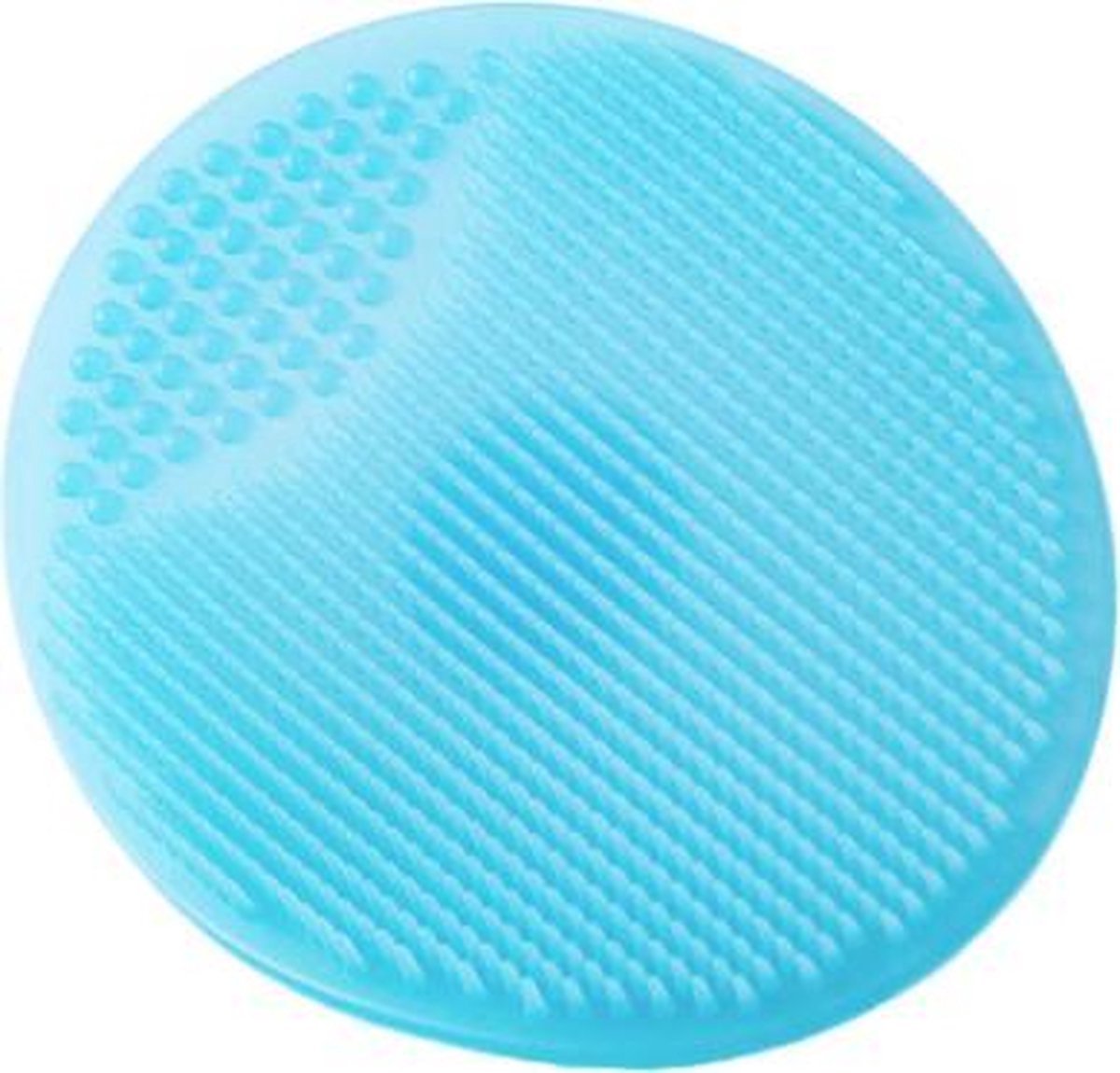 Scoby - Massageborstel - Babydoucheborstel - Siliconen Borstel - Baby Massage Brush - Compact - Blauw