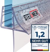 STEIGNER douchestrip, 190cm, glasdikte 6/ 7/ 8 mm, recht, pvc, vervangende afdichting voor douches, UK09