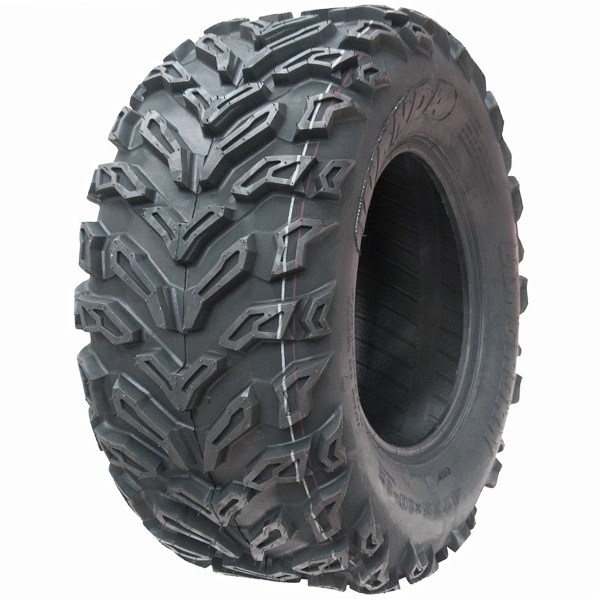 25x10.00-12 Quad-ATV-band, 6-laags, Wanda P3103, met E-keur, voor de openbare weg, tubeless