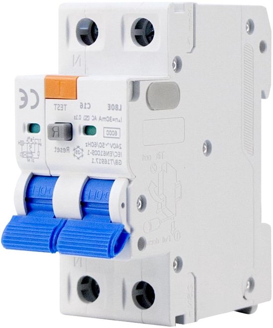Hager installatieautomaat 40A B 1P N MBN540 E 2 mod 36mm 6KA kopen