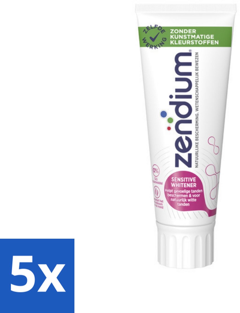 Zendium Tandpasta Sensitive 75 ml - Bulkverpakking - 5 stuks