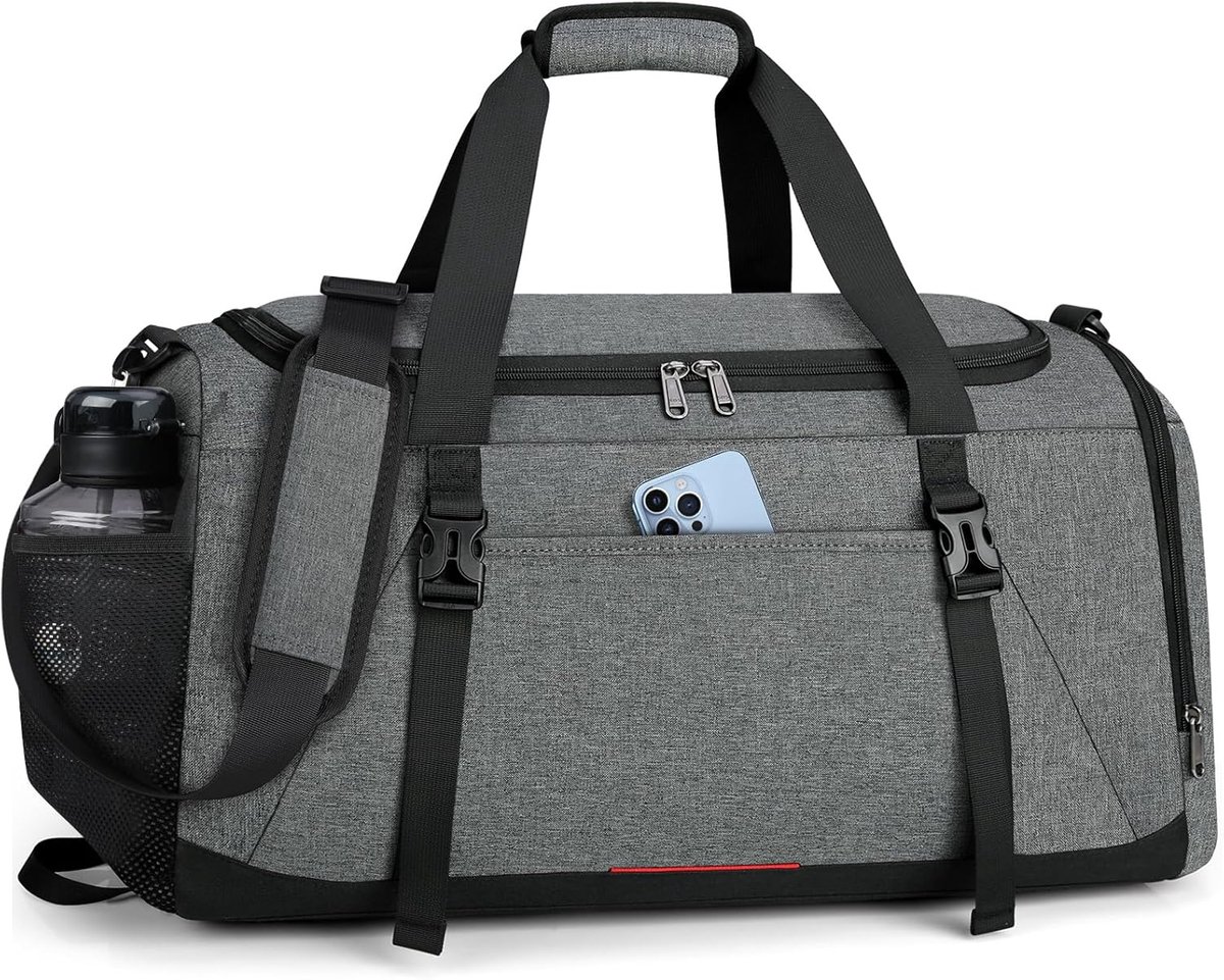 Waterdichte Sporttas voor Heren met Schoenenvak en Nat Vak - 40L Duffle Bag