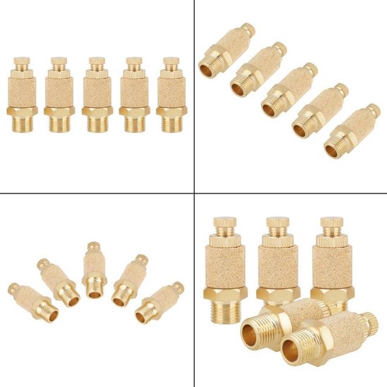 Sinterbrons geluiddemper - plat - G 1/8 tot G 1 - max. 10 bar - prijs Sinterbrons geluiddemper - plat - G 1/8 tot G 1 - max. 10 bar - prijs