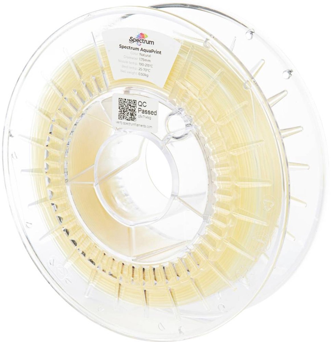 Spectrum Filaments 81008 AquaPrint Filament PVA kunststof Wateroplosbaar 1.75 mm 500 g Naturel 1 stuk(s)
