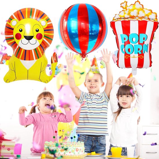 Clown met ballonnen Kleurplaat - Kinderen Kleurplaat
