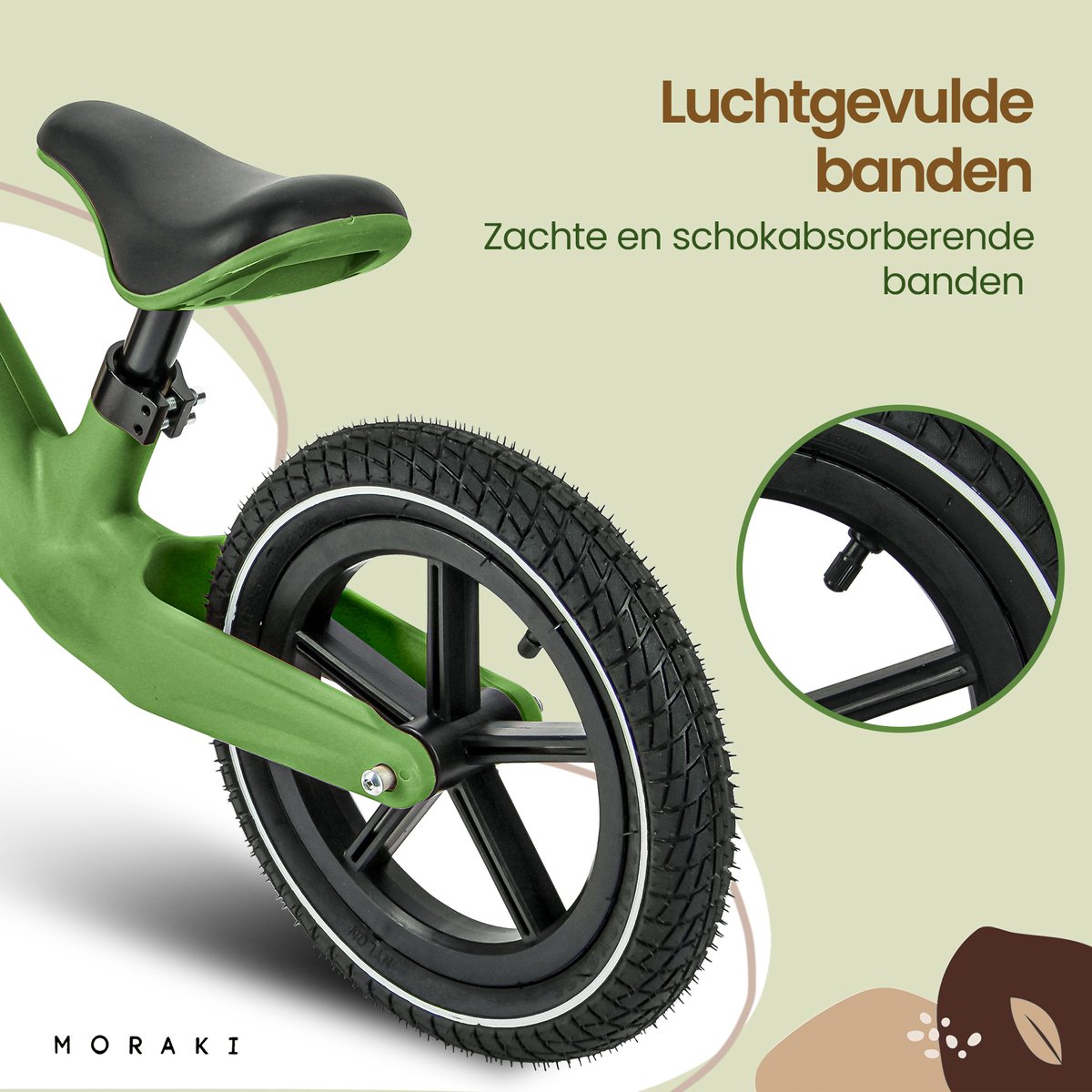 Moraki Balance Bike - Verstelbare Loopfiets thumbnail 5