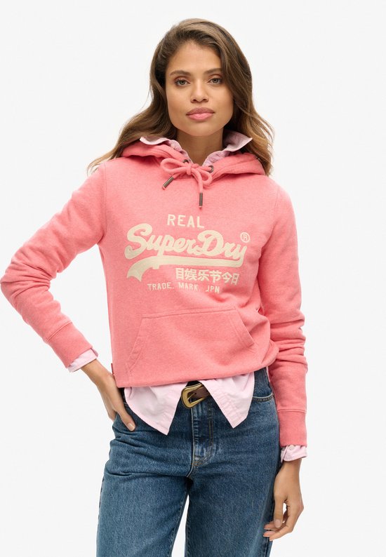 Superdry - Sweat à capuche avec logo Vintage brodé et imprimé graphique - Femme - Sweats à capuche