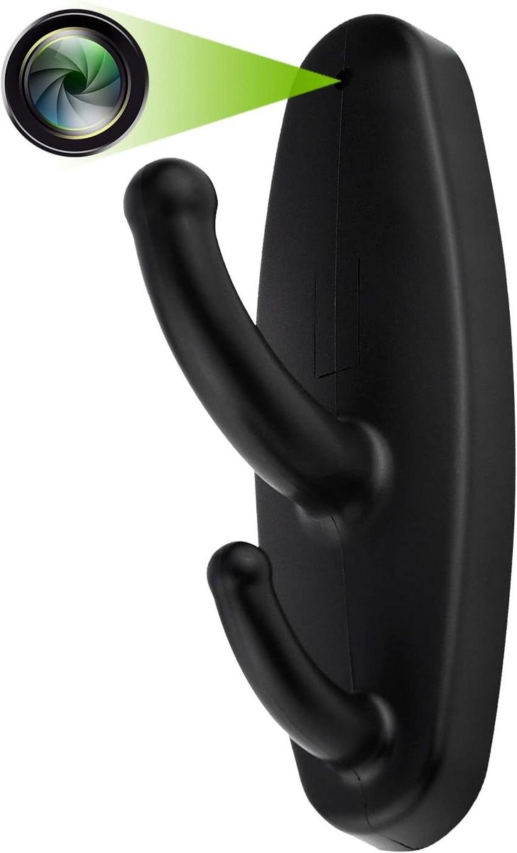 HD 1080P Mini Spy Camera Verborgen in Kleding Jas Haak Nanny Cam met Bewegingsdetectie