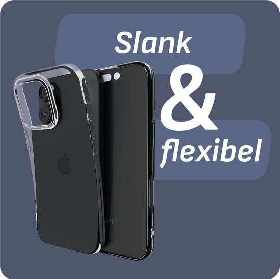 Coque Cazy Soft GRS adaptée à iPhone 16 Pro - Transparente