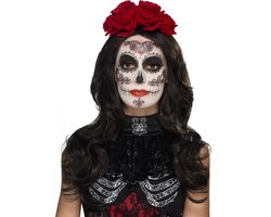 Smiffys Day of the Dead schmink set - Glamour of the dead - complete Halloween thema grimeer set - volwassenen
