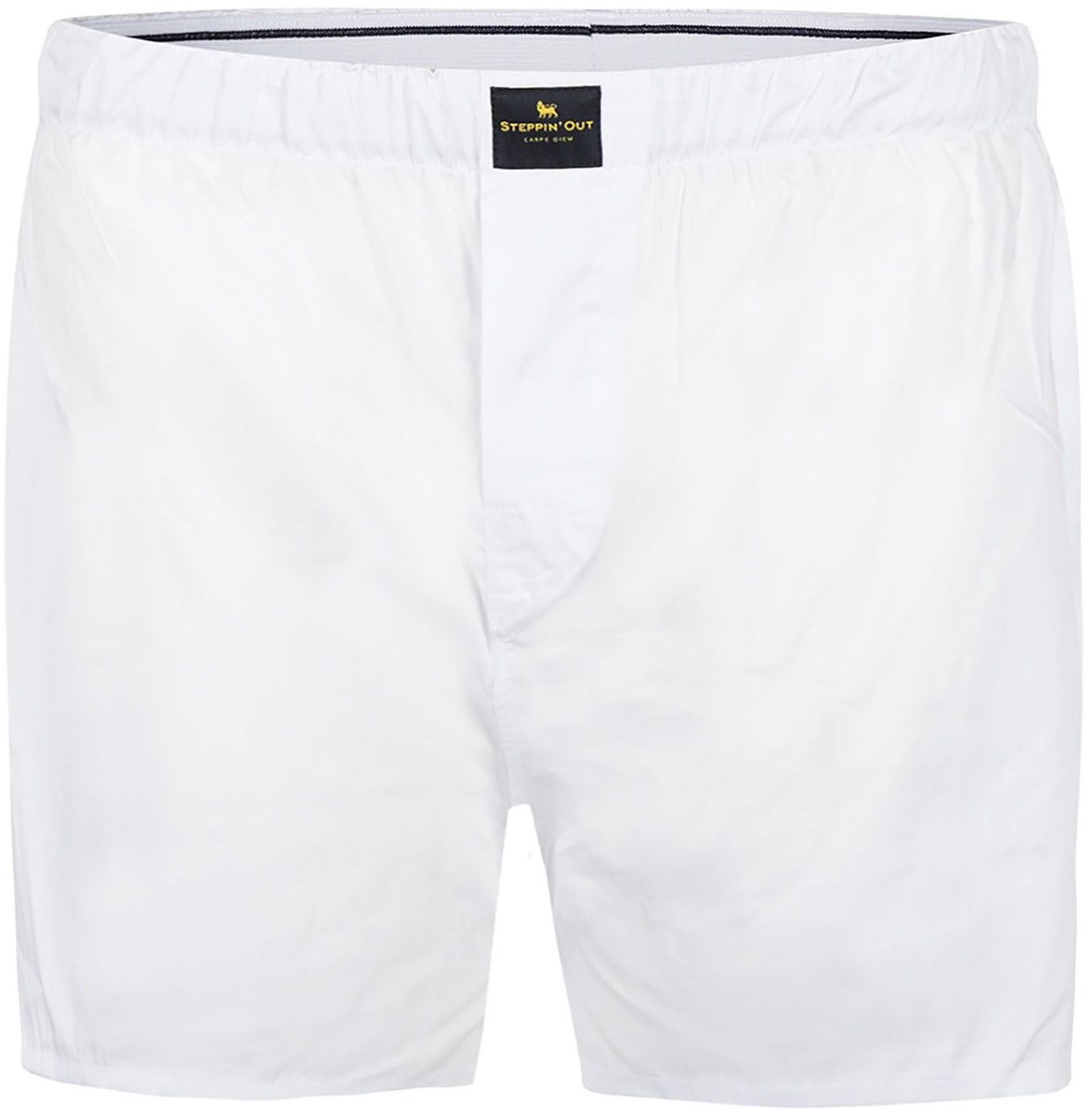 Steppin' Out Boxer Wit Oxford - Maat S - Heren - Boxershorts