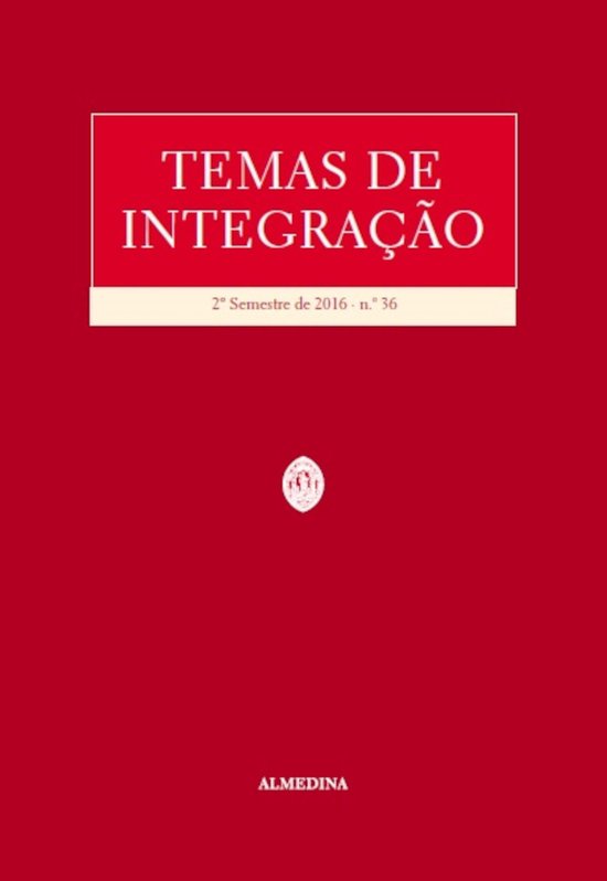 Temas de Integração - 2.º Semestre de 2016 - N.º 36 - cover