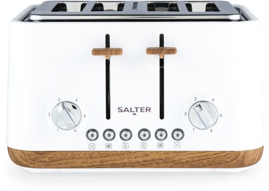 Salter Toronto 4-Slice Toaster - 6 Bruiningsniveaus - Zelfcentrerend