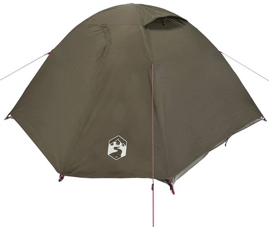 vidaXL - Koepeltent - 3-persoons - waterdicht - bruin van Vidaxl — afbeelding 3