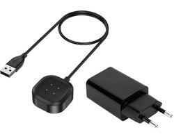 Strap-it oplader / oplaadkabel met adapter geschikt voor Fitbit Versa 3 / Versa 4 / Fitbit Sense / Sense 2