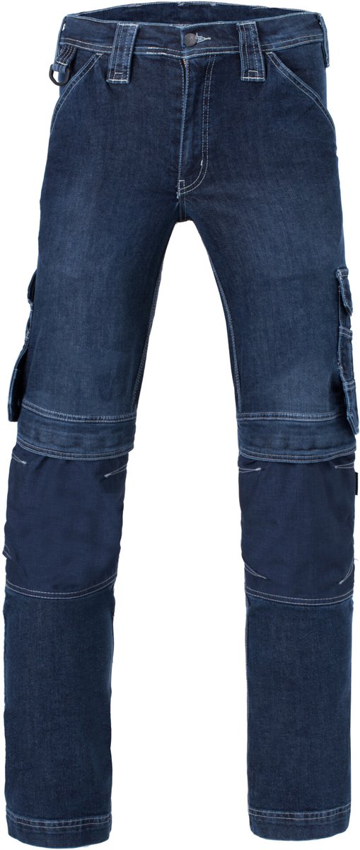 HAVEP herenjeans - Attitude 7442 - met kniezakken - blauw - maat 34-34