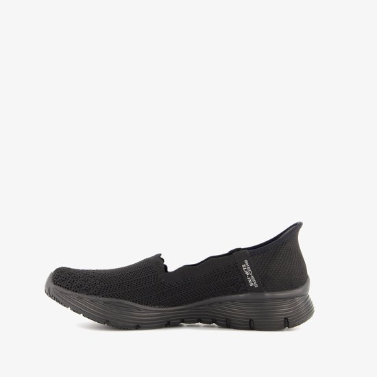 Skechers Slip-ins : Seager - Believe It, Femme, Zwart, Baskets pour femmes, Chaussures de sport, Pointure : 39