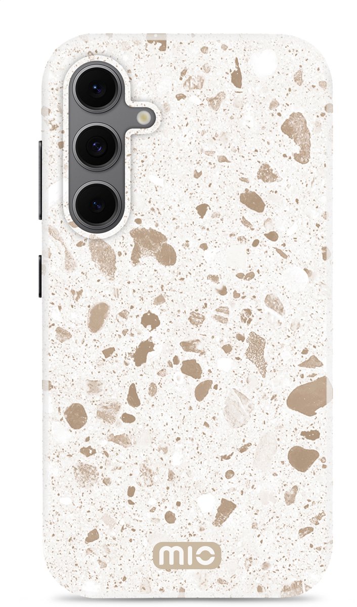 MIO by Mobilize Hoesje | Geschikt voor Samsung Galaxy S24 FE | Compatibel met MagSafe | Hard Shell Back Cover | Soft Terrazzo
