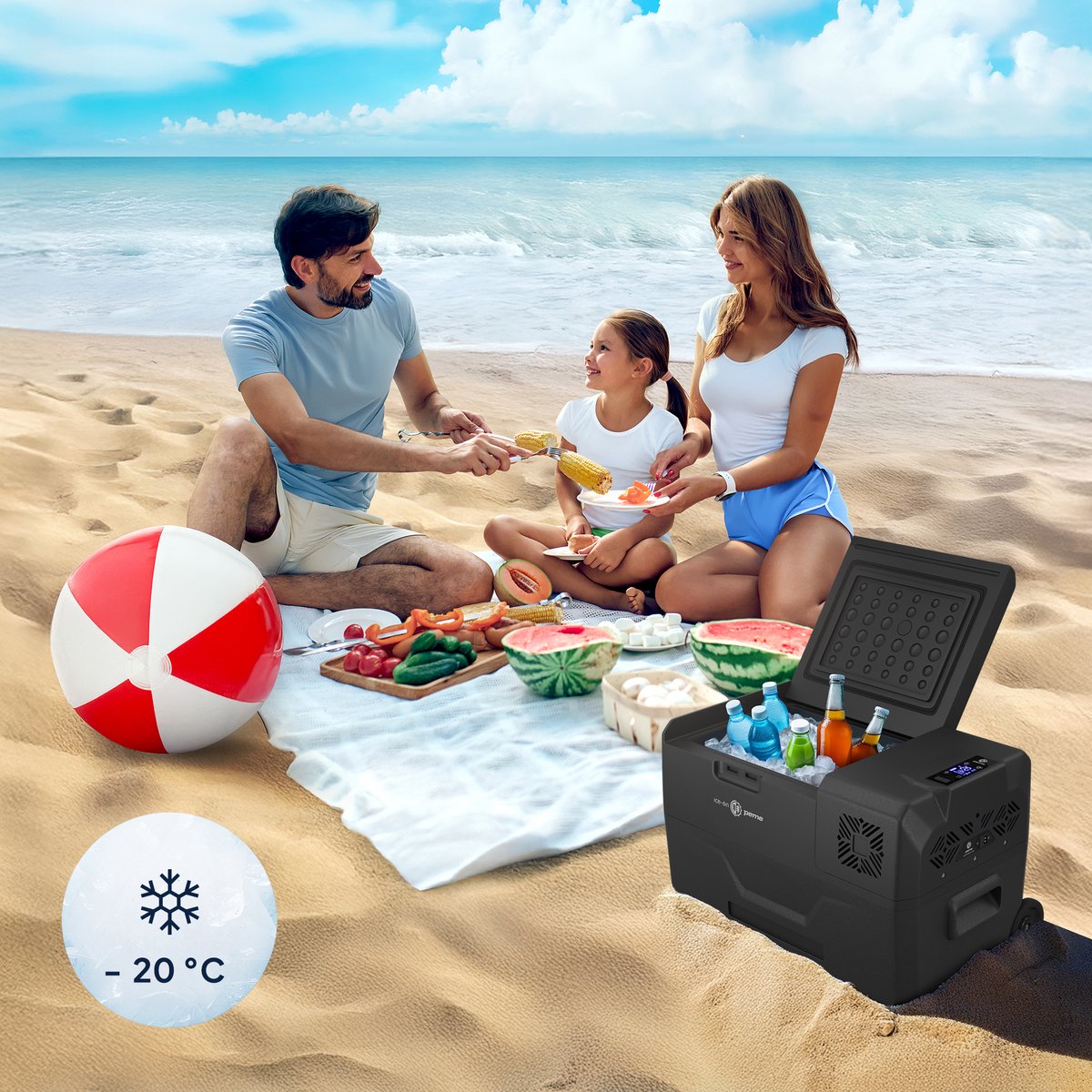 PEME Expedition - Compressor Koelbox - 27L - DC 12V/24V, AC 220-240V - Elektrische Frigobox met Bluetooth - Voor Auto en Camping – foto 8