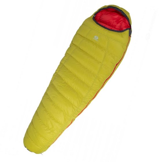 SirJoseph mummyslaapzak Trekking Rimo II 600 - links 200 cm - Geel van SirJoseph — afbeelding 3