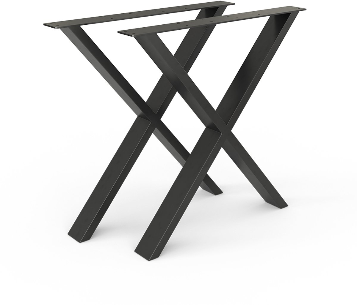 Vicco Tafelpoten – 70 x 72 cm X-vorm Zwart