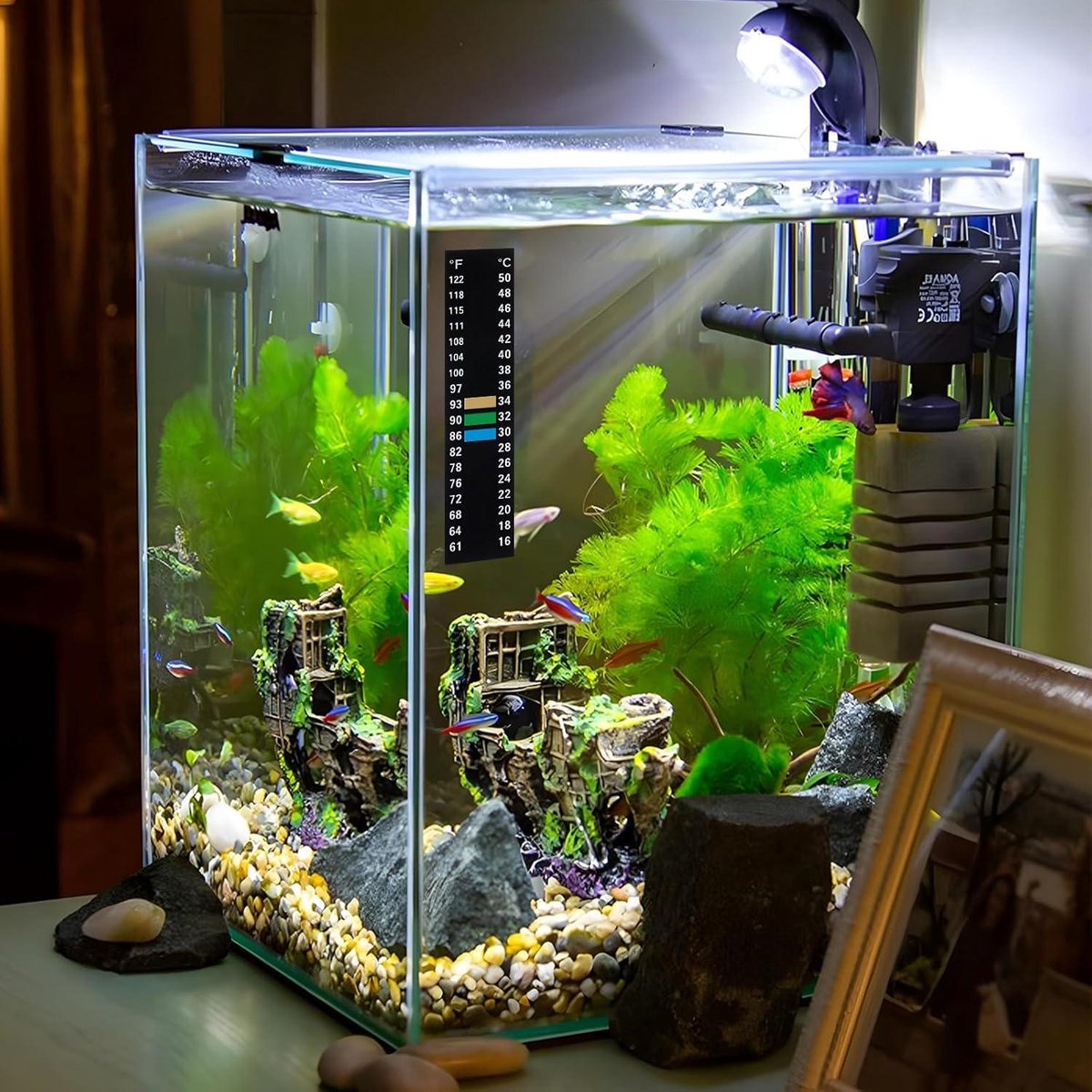 Flüssig kristall Farbwechsel Aquarium Thermometer Aufkleber 10-40 Grad Aquarium