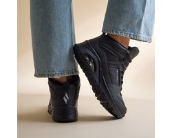 Skechers Uno-High Regards Dames Sneakers - Zwart