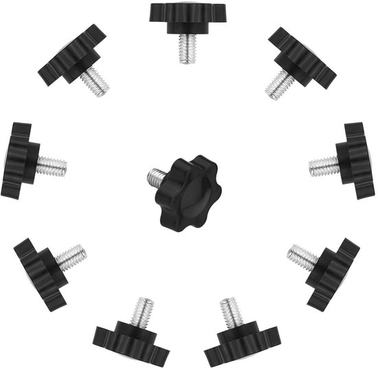 Kunststof Afdekkap moer M10 - 10 stuks