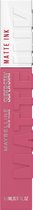 Maybelline New York - SuperStay Matte Ink Lipstick - 15 Lover - Paars - Langhoudende Matte, Liquid Lipstick - 5 ml