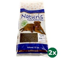 2x15 kg Naturis brok adult xl hondenvoer