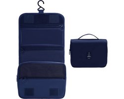 Nixnix® - Reis Toilettas blauw - met Haak - Toiletartikelen