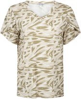 Zoso T-shirt Dora 252 1250-0007 Green/sand Dames Maat - XXL