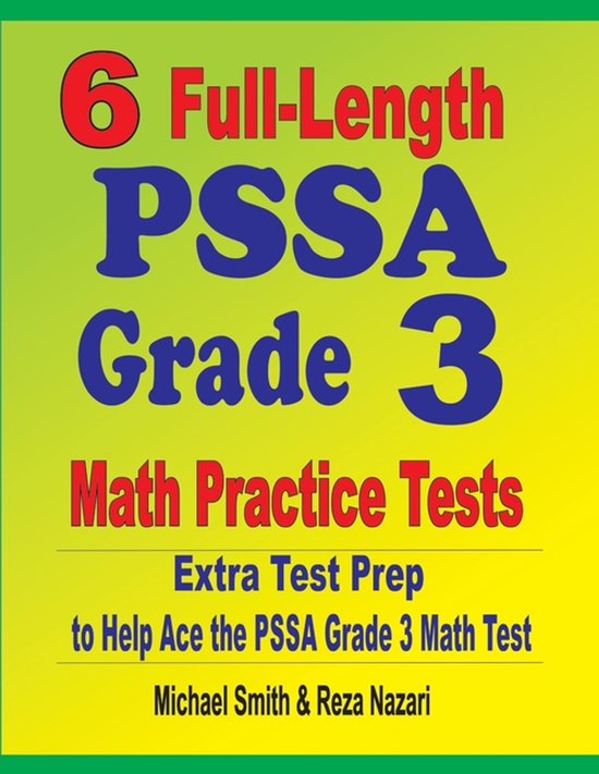 6 Full-Length PSSA Grade 3 Math Practice Tests - cover