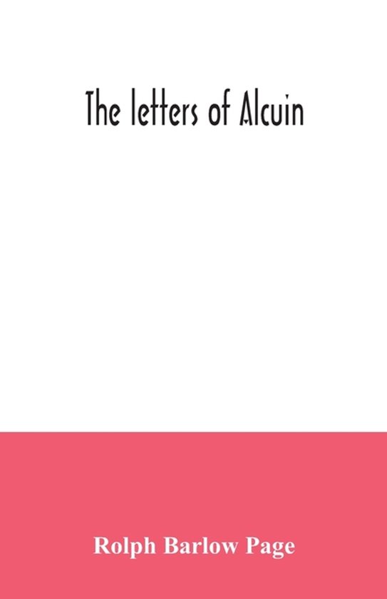 The letters of Alcuin - cover
