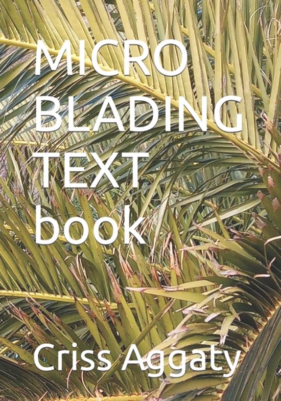 MICRO BLADING TEXT book - cover