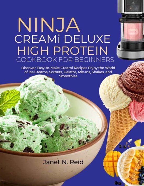 Ninja Creami Deluxe High Protein Cookbook for Beginners - cover