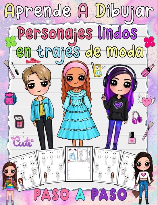 aprende a dibujar Personajes lindos en trajes de moda - cover