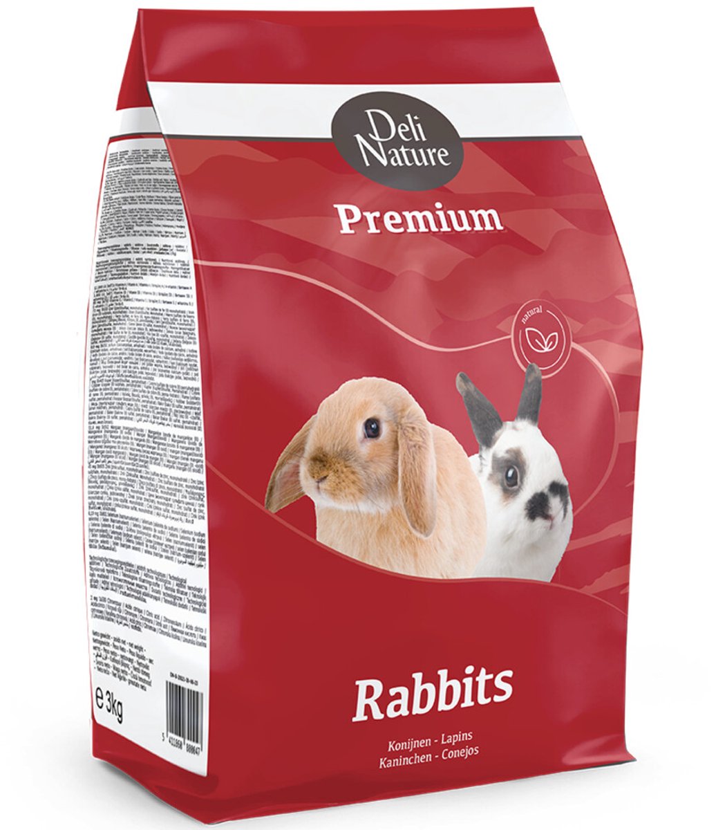 Deli Nature Premium Konijnenvoer Graanvrij 12,5 kg