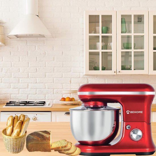 Kneedmachine 5L - Professionele planetaire mixer met 6 snelheden en accessoires van Merkloos — afbeelding 2