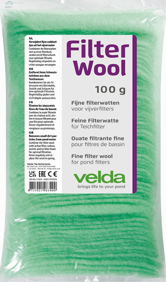 Velda VT Pond Filter Wool Green 100 g