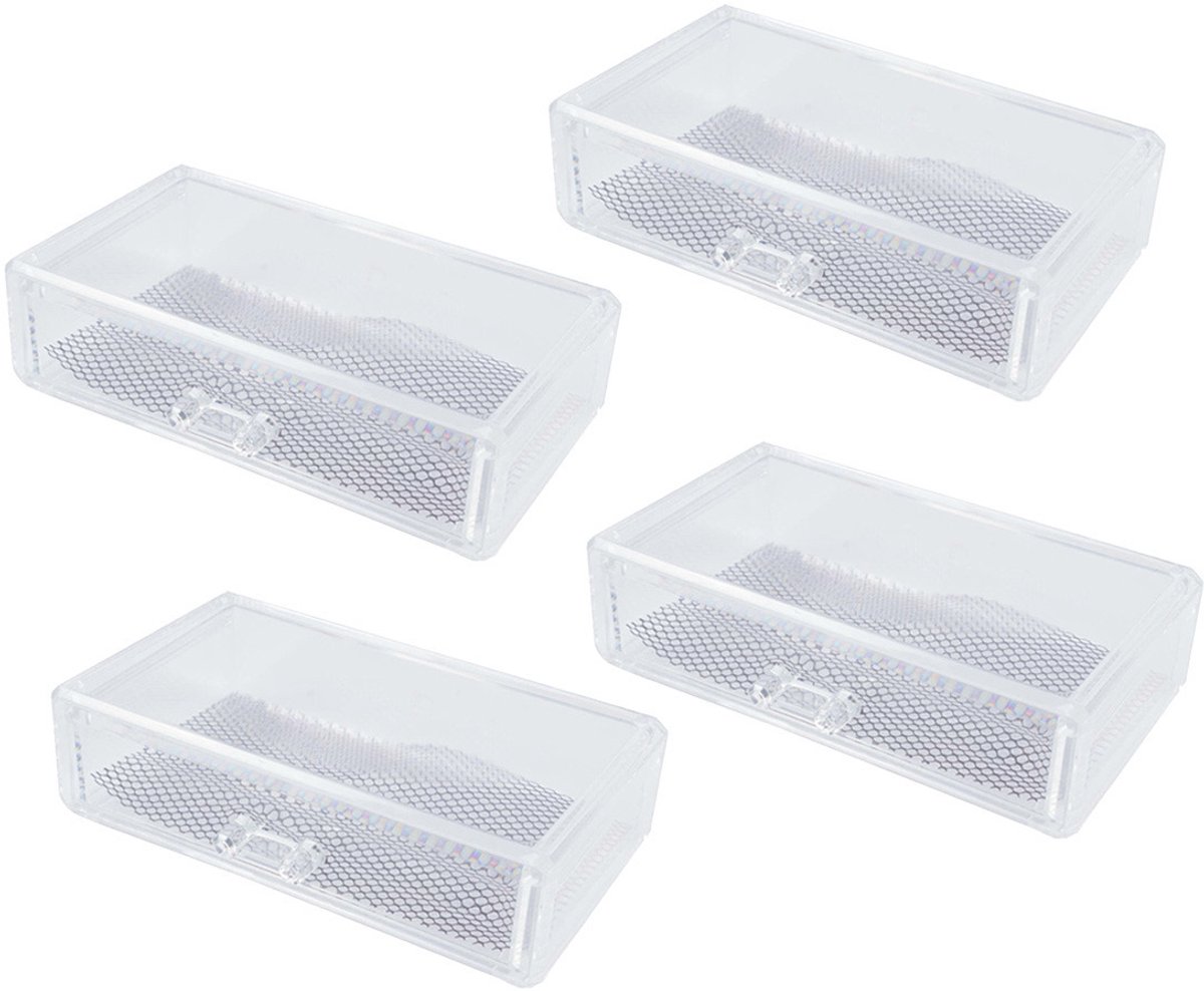 Benson Care Make- 4x -up organizer - 1 compartimenten bakje - transparant - kunststof - 18 x 12 x 5 cm